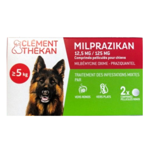 Milprazikan Chien CLEMENT THEKAN - Boite 2 Comprimés